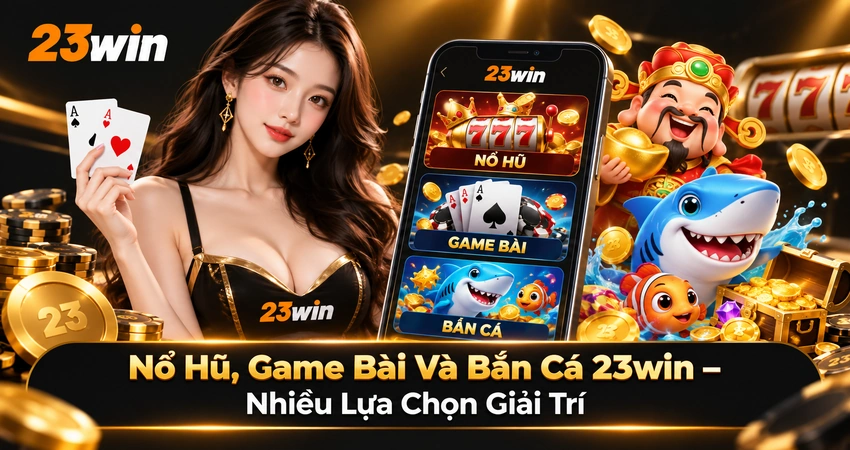 Nổ Hũ, Game Bài Và Bắn Cá 23win – Nhiều Lựa Chọn Giải Trí